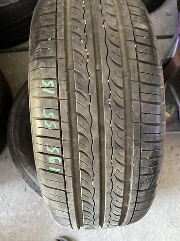 2 gr: Шины 195 / 55 / R 15, Лето, Б/у, 1 шт, Легковые, Корея, Kumho — 1
