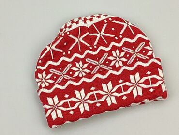 czapka ny czerwona: Czapka, H&M, 7 lat, 52-54 cm, stan - Bardzo dobry