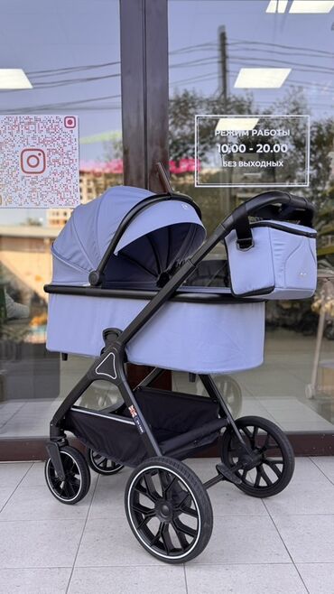 Коляски: Коляска, цвет - Голубой, Новый — 3
