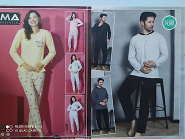 yeni geyim: 100 % pambıq kostyumlar S-2XL 14-18 azn L-4XL 17-22 azn Türkiyə — 5