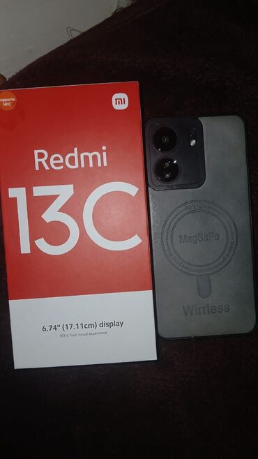 телефон fly nimbus 15: Xiaomi Redmi 13C, 256 ГБ, цвет - Голубой, 
 Отпечаток пальца, С документами, Сенсорный