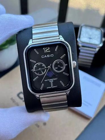 Классикалык сааттар саат, Casio, Жапония, Суу өткөрбөөчү, Эркектердики, Жаңы