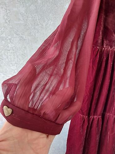 pull and: Повседневное платье, Осень-весна, Длинная модель, Шифон, S — 5