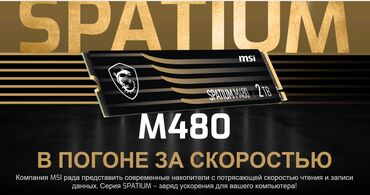 Ana platalar: Daxili SSD disk MSI, 1 TB, M.2, Yeni