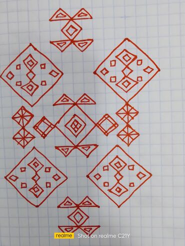 Şəkillər, tablolar: Məhsul: Əl işi qrafik rəsmlər və ornament sketçləri Təsvir: - Ağ — 4