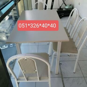 Masa və oturacaq dəstləri: Mətbəx üçün, Yeni, Açılan, Dördbucaq masa, 4 stul -da lalafo.az — 13 Masa və oturacaq dəstləri: Mətbəx üçün, Yeni, Açılan, Dördbucaq masa, 4 stul — 13