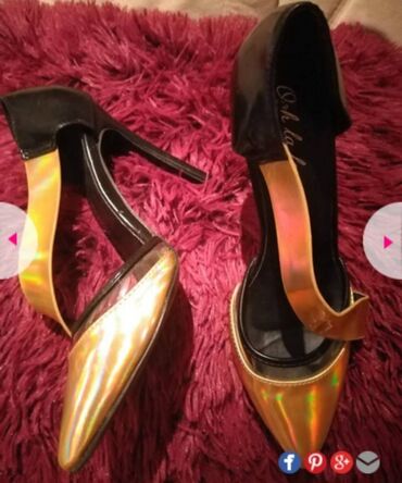 zlatna haljina koje cipele: Salonke, 37