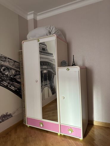 Yataq otağı dəstləri: 2 təknəfərlik çarpayı, Komod, Tumba, Dolab, Azərbaycan, İşlənmiş — 13