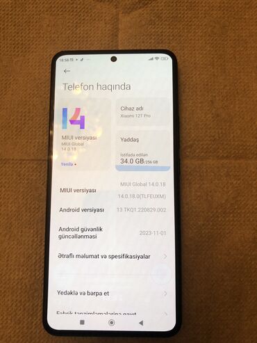 Xiaomi 11T Pro, 256 GB, rəng - Qara, 
 Zəmanət, Sensor, Barmaq izi