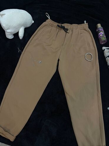Брюки, Zara, XL (EU 42), цвет - Коричневый