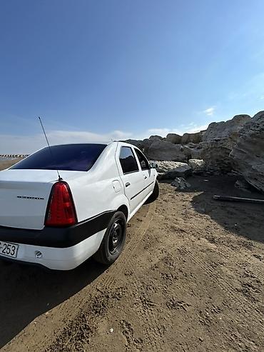 Renault: Renault Logan (ağ sedan) - Kuzov: 4 qapılı sedan, ağ rəng, qara — 3