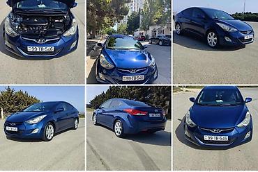 spoiler elantra 2017: Hyundai Elantra sedan (MD/5-ci nəsil), göy rəng. - Kuzov: 4 qapılı — 1