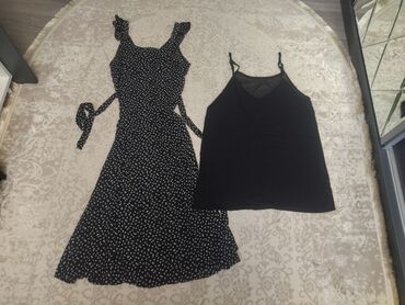платье на лямке: Повседневное платье, Лето, Длинная модель, XL (EU 42)