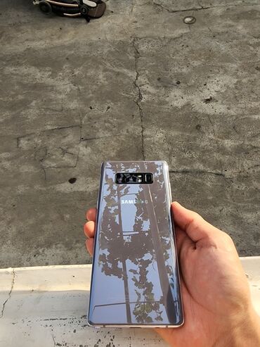 Samsung: Samsung Galaxy Note 8, Колдонулган, 64 ГБ, түсү - Боз, 1 SIM, 2 SIM, eSIM