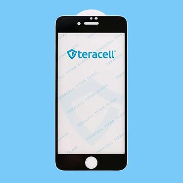 Zaštitne folije i stakla za telefone: Zastitno staklo Teracell Titan 2.5D 10u1 za iPhone 7/8 crni. Kataloški — 2