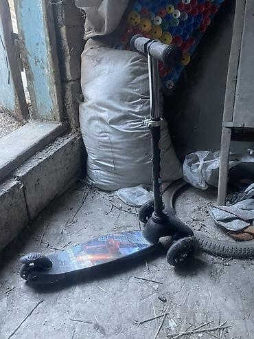 самокат 2 колесный: Детский самокат, Трёхколёсный, Б/у — 1