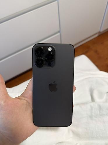 Техника и электроника: IPhone 14 Pro Max, Б/у, 256 ГБ, Black Titanium, Наушники, Чехол — 1