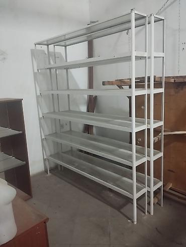 Полочные витрины: Metall karkaslı mağaza rəfi - Material: toz boya ilə örtülmüş metal — 2