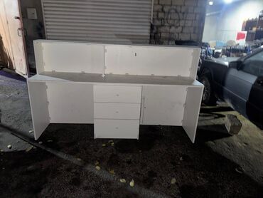 письменный стол купить: Ağ rəngli geniş iş/ofis masası - Material: laminat/MDF tipli ağ