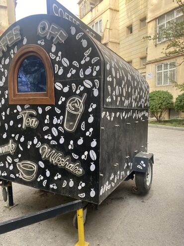 Su, sok, ayran aparatları: Hazır Təkərli Mobil Coffee Köşk – Tam Avadanlıqlı, Bakı Tam işlək — 6