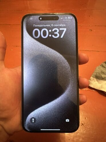 часы appl: IPhone 15 Pro Max, Колдонулган, 256 ГБ, Кара, Каптама, 86 %
