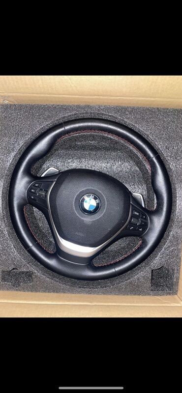 Riyaziyyat: BMW sükan çarxı – çoxfunksiyalı model - Material: qara dəri üzlük