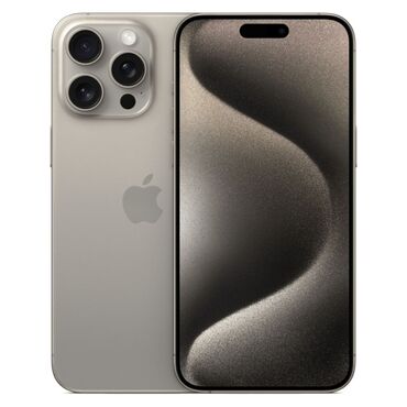 Apple iPhone: IPhone 15 Pro Max, Скидка 10%, Новый, 256 ГБ, Natural Titanium, Защитное стекло, Чехол, Кабель, 100 %