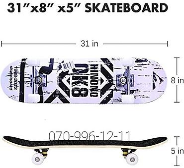 İdman və istirahət: Skeytbord 🆕️ Skateboard Skeyt Professional Skateboard Hinono Ok8 — 4