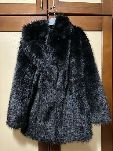 wolt geyim: Kürk, Stradivarius, XS, rəng - Qara — 1