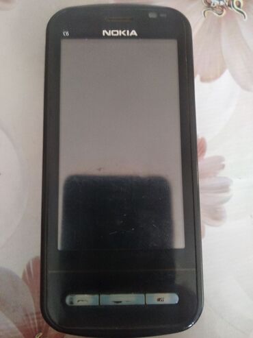 битый телефон: Nokia C6, Колдонулган, түсү - Кара