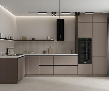 silver kitchen: Кухня от 9 000 сом/м² | 3D проект бесплатно Премиальная мебель от — 1