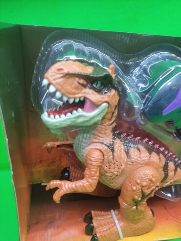 аккумулятор для детской машинки на радиоуправлении: Игрушка динозавр T-Rex DIN Battle (модель NO.666-58A) -