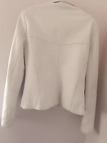 pull amd bear: Bela kožna jakna – Miss Joy, br. 36 Savršena bela jakna od prave — 6