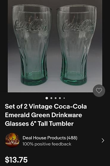 Čaše: Case nove,vintaz Coca Cola. Case Coca Cola,bez ostecenja sve na njima — 3