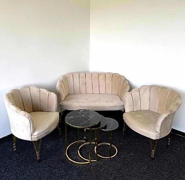 Ugaone garniture: 02. Shell set ( 2 fotelje + dvosed ) -Cena za set : 390e — 4