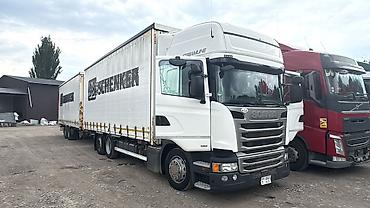 Грузовики: Тандем Scania 2016 год R 410 прошитый на 500 с тентованным кузовом и — 12