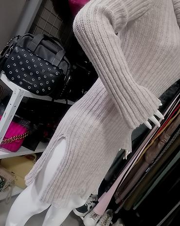 Haljine: Pleteni džemper-haljina sa rol kragnom - Model: ravnog kroja, do — 11