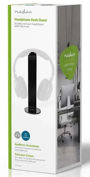 Zvučnici, slušalice i mikrofoni: Nedis stalak za slušalice – stojeći držač - Elegantni stalak za sto — 4