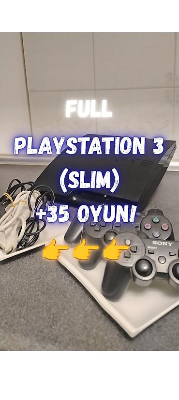 samsun a: Sony PlayStation 3 Slim – FULL komplekt +35 oyun ++++ + 35 Oyun + 3 — 1