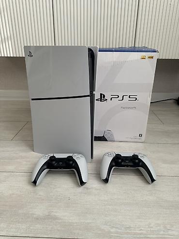 PS5 (Sony PlayStation 5): PS5 Slim 1tb Японская версия + 2 джойстика DualSense, оригинальная — 2