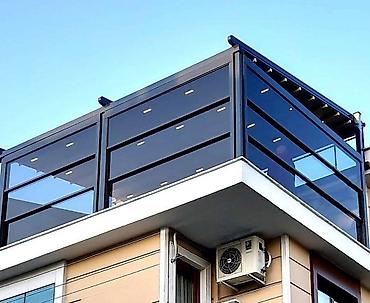 cambalkon: Məhsul: Avtomatik şüşə balkon və teras sistemləri Təsvir: - Uzaqdan — 2