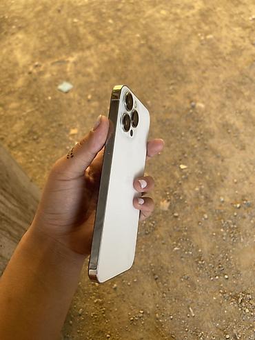 apple 16e: IPhone 13 Pro Max, Б/у, 128 ГБ, Серебристый, Чехол, 78 % — 4