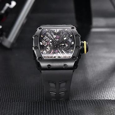 Ručni satovi: Pagani Design PD-1738 -Crna/Full Black -Richard Mille Homage Potpuno — 2
