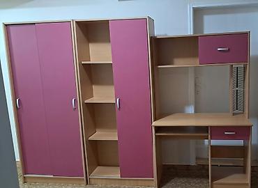 Dečija soba – set za devojčicu, odlično očuvan,od oplemenjene iverice