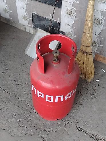 Все для дома и сада: Газовый баллон пропановый (красный, надпись «ПРОПАН»), металлический — 1
