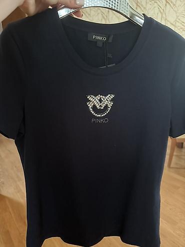 mayka turkce: Qadın qara və tünd göy qısaqol T-shirt kolleksiyası Ümumi — 5