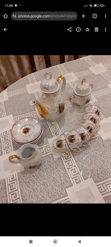 Çay dəstləri və servizlər: Çay dəsti, rəng - Ağ, Farfor