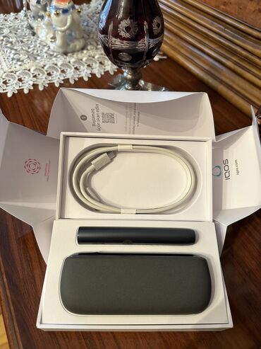 Qəlyan, vayp və aksesuarları: Iqos iluma 1hefte olar almisam herseyi var karobkasi usb adapteri