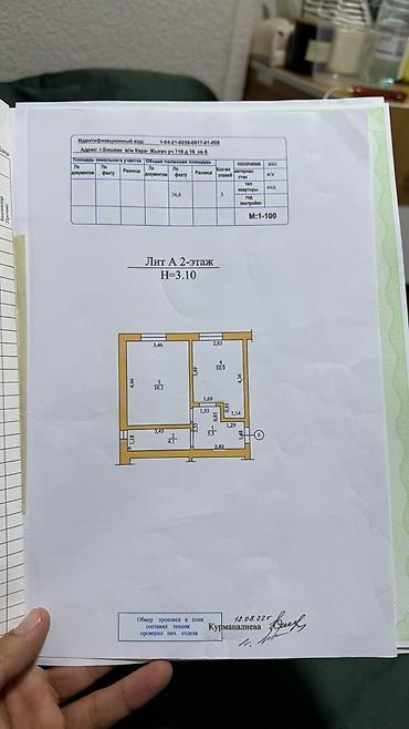 1 комнатный квартир: 1 комната, 37 м², Индивидуалка, 2 этаж, Евроремонт — 9