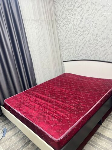 купить бу кровать с матрасом: Уктоого арналган матрас, Эки кишилик, Пружиналуу, Орточо катуу матрастар